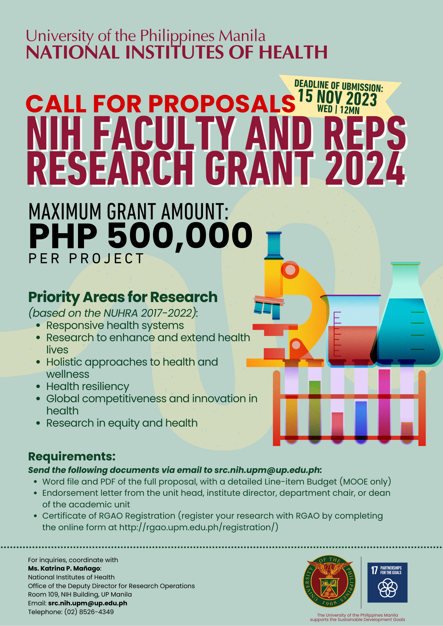 Call for Proposals for Funding by the NIH Faculty and REPS Research